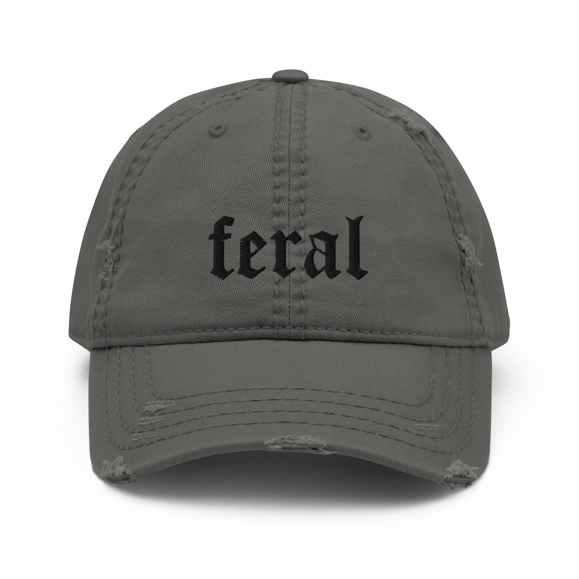 Feral Blackout Distressed Dad Hat