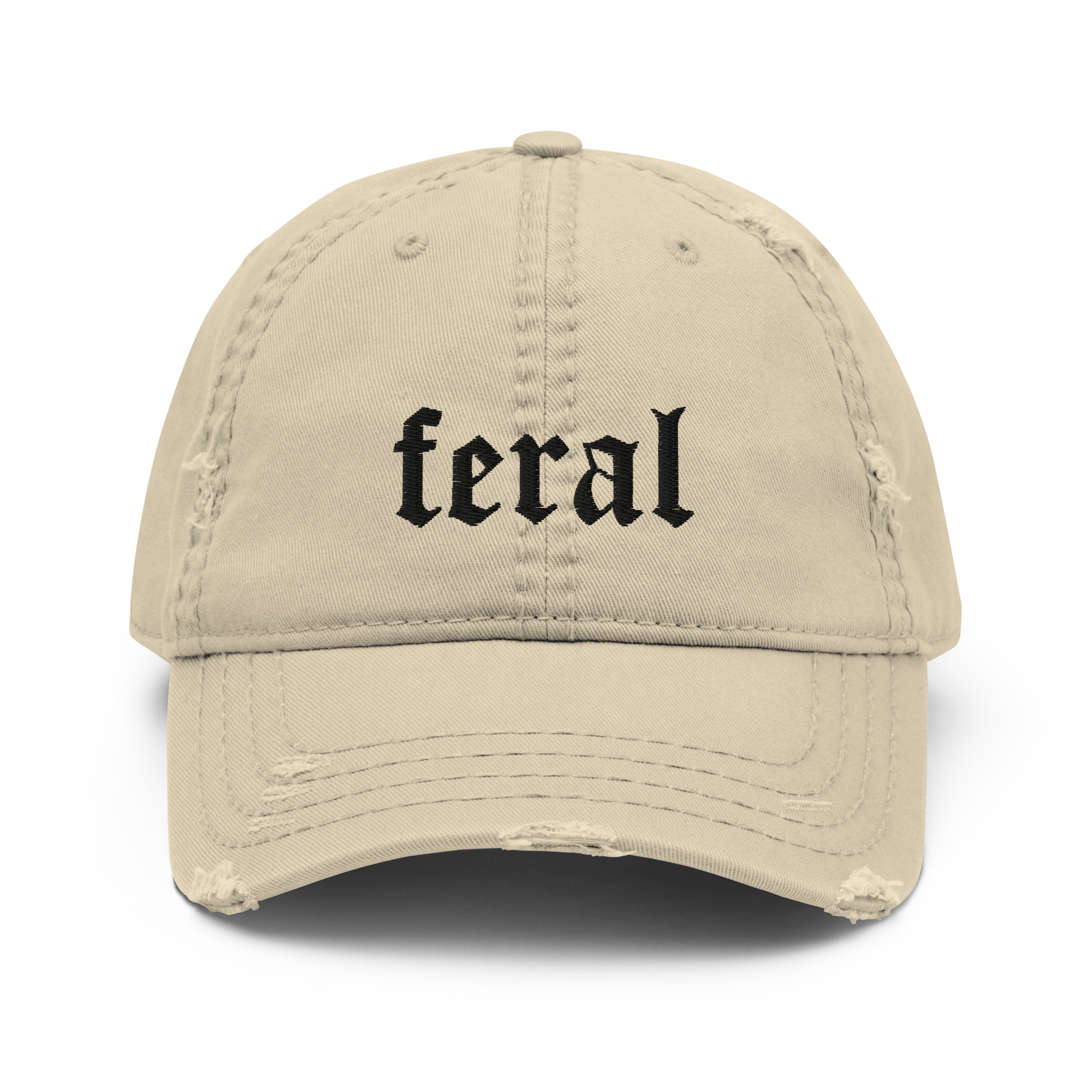 Feral Blackout Distressed Dad Hat