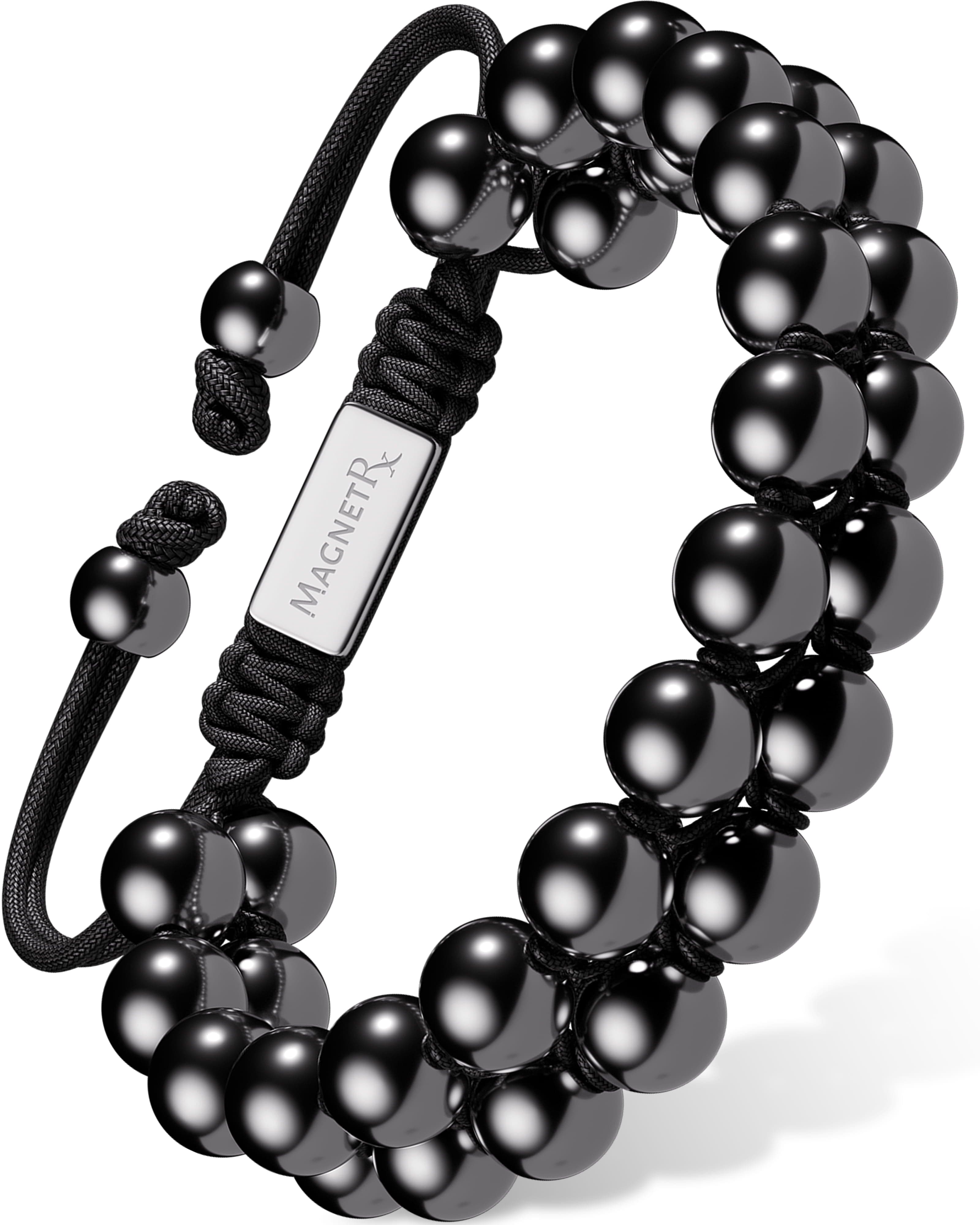 High Power Magnetic Hematite Bracelet Double Row